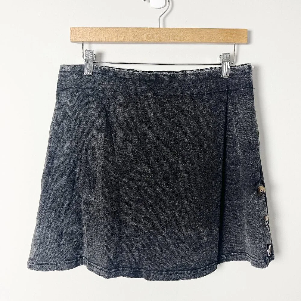 2/$30 White Birch Gray Skort Mini Skirt